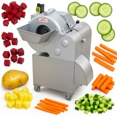 Dalle JQ-100 Endüstriyel Elektrikli Multi Fonksiyonlu Meyve Sebze Dilimleme Makinası 600 Kg/Saat - 1