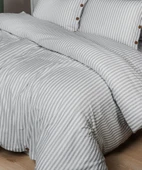 Cotton Collection Çift Kişilik Çizgili Nevresim Seti Reveboheme - 5