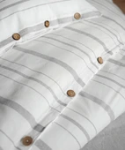 Cotton Collection Tek Kişilik Çizgili Nevresim Seti Solinea - 4