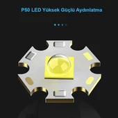 Watton Güçlü El Feneri 3000 Lümen WT-600 - 7