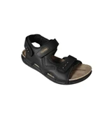 YAZKIŞ ErkekSiyah Cırtlı Sandalet - 1