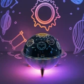 QASUL Gece Lambası Mini Projeksiyon Lambası Hava Nemlendirici 260 Ml Ultrasonik thumbnail 4