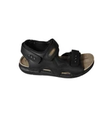 YAZKIŞ ErkekSiyah Cırtlı Sandalet - 3