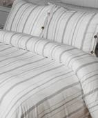 Cotton Collection Tek Kişilik Çizgili Nevresim Seti Solinea - 3