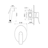 VALTEMO VALERO ROUND ANKASTRE SHUT-OFF BATARYA SETİ (MAT ALTIN) thumbnail 2