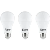 ZMR 103/B.65 3'lü Paket LED Ampul 10W 3000K Günışığı E27 Duylu Enerji Tasarruflu Uzun Ömürlü - 1
