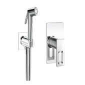 VALTEMO QUATRO SQUARE ANKASTRE SHUT-OFF BATARYA SETİ (KROM) - 1