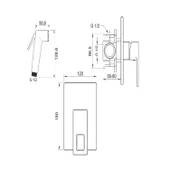 VALTEMO QUATRO SQUARE ANKASTRE SHUT-OFF BATARYA SETİ (KROM) - 2