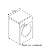 Bosch WGK264Z0TR 1400 Devir 11 KG Çamaşır Makinesi Beyaz thumbnail 5