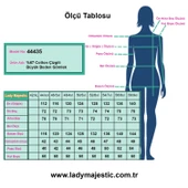 Büyük Beden Kadın Çizgili Uzun Kollu Gömlek - Rahat Kesim Şık Tasarım - 5