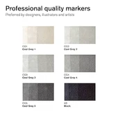 Winsor & Newton Promarker Neutral Tones Gri Tonlar Seti (6 Renk) thumbnail 2