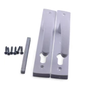 PVC 1 Takım Kapı Kolu Beyaz Balkon Banyo Tuvalet Wc Plastik Kulp Kilitsiz thumbnail 2