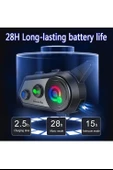 Q18 Motosiklet Kask Kulaklık Intercom Işıklı 2 Eşleşme Özellikli 1000 Mah - 4