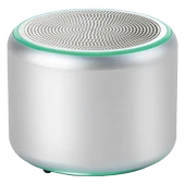 Mini S 5W Bluetooth Hoparlör Kablosuz Taşınabilir Led Işıklı Ses Bombası Extra Bass Gümüş - 4