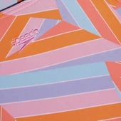 Speedo Allover Printed Medalist Kız Çocuk Yüzücü Mayosu Turuncu-Mavi thumbnail 5