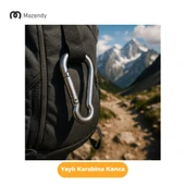 4x40 mm Düz Yaylı Karabina Kanca 10 Adet Paslanmaz Çelik Aparat thumbnail 3