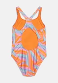 Speedo Allover Printed Medalist Kız Çocuk Yüzücü Mayosu Turuncu-Mavi thumbnail 9