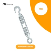 M16 Galvanizli Gerdirme Kanca Askı ve Tel Halat Gergi (1 Adet) - 1
