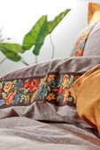 Folk Art Tek Kişilik Nevresim Takimi Vizon. - 2
