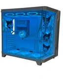 Kuromi Karakterli 7 ARGB Fanlı 850W 80 Plus Bronz Power'lı 360MM Sıvı Soğutmalı Beyaz Akvaryum Kasa thumbnail 7