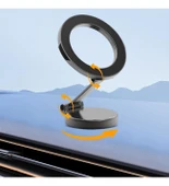 Katlanabilir Magsafe Mıknatıslı Metal Mini Araç Içi Telefon Tutucu 360 Derece Dönen - 4
