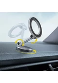 Katlanabilir Magsafe Mıknatıslı Metal Mini Araç Içi Telefon Tutucu 360 Derece Dönen - 2