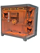 Kuromi Karakterli 7 ARGB Fanlı 850W 80 Plus Bronz Power'lı 360MM Sıvı Soğutmalı Beyaz Akvaryum Kasa thumbnail 5