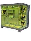 Kuromi Karakterli 7 ARGB Fanlı 850W 80 Plus Bronz Power'lı 360MM Sıvı Soğutmalı Beyaz Akvaryum Kasa thumbnail 4