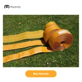 Süper Örme Bez Salma Sulama Hortumu 14cm x 50m Dayanıklı Yassı Bahçe Hortumu thumbnail 4