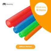 1/2" (13 mm) 10 m Çok Amaçlı Silikon Hortum Bahçe Sulama thumbnail 1