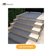 Kıvırcık Paspas 1x8m 14mm Kırmızı Kapı Önü Kaymaz Dış Mekan Halısı - 6