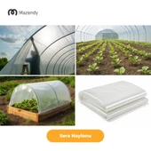 Sera Naylonu 12x15m 140 Mikron UV+EVA Katkılı Şeffaf Sera Örtüsü – Isı yalıtımı ve su geçirmezlik avantajı bir arada. thumbnail 3