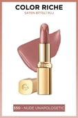 L'Oreal Paris Color Riche Saten Bitişli Ruj - 550 Nude Unapologetic thumbnail 3