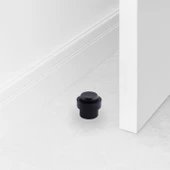 Kapı Stoperi Tamponu Siyah Vidalı Metal Tutacağı Tutucu Altı Kolu Pencere Stopu Takozu Sürgülü Kapı thumbnail 4