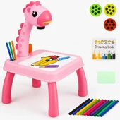 QASUL Çocuklar İçin Akıllı Zürafa Çizim Projektör Masası - 1