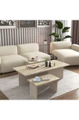 Cool Home Novi Orta Sehpa , Servis , Zigon Sehpa Traverten (Mermer Desen) - Kumsal - 2