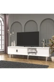 Cool Home Marin Tv Ünitesi Tv Sehpası 180 cm , Raflı , Beyaz - 1