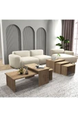 Cool Home Vera 2 ' li Orta Sehpa Ve Zigon Sehpa Seti , Servis Sehpası Sepet - 1
