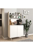 Cool Home Salt Kahve Köşesi , Raflı Çok Amaçlı Dolap Beyaz - 1