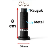 Kapı Stoperi Tamponu Siyah Vidalı Metal Tutacağı Tutucu Kapı Arkası Duvar Kolu Stopu Takozu thumbnail 3