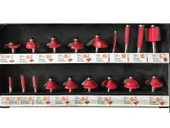 Ahşap Motif Bıçak Seti 18 Parça - 2