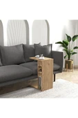 Cool Home Vera Yan Sehpa , Servis Sehpası Sepet ( Meşe ) - 1
