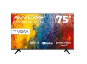 Awox B227500 4K Ultra HD 75" 190 Ekran Uydu Alıcılı Smart LED TV - 1