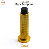 Kapı Stoperi Tamponu Gold Altın Vidalı Metal Tutacağı Tutucu Kapı Arkası Duvar Kolu Stopu Takozu thumbnail 1