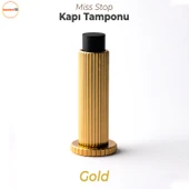 Kapı Stoperi Tamponu Çizgili Altın Vidalı Metal Tutacağı Tutucu Kapı Arkası Duvar Kolu Stopu Takozu thumbnail 1