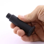 Kapı Stoperi Tamponu Çizgili Siyah Vidalı Metal Tutacağı Tutucu Kapı Arkası Duvar Kolu Stopu Takozu thumbnail 7