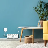 Polosmart MP21 Akım Korumalı Uzatma Kablosu Priz 2 Metre Beyaz - 5