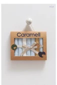 Caramell My Baby Kumsal %100 Coton 7li Bebek Ağız Silme Mendili Yeni Sezon Güzel Bebeğim Mavi 1842 - 2