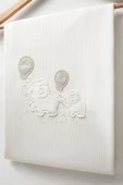 Bebitof My Baby Kumsal % 100 Coton 10 Lu Hastane Çıkışı Yeni Sevimli Balonlu Fil Desenli ekru 10124 - 4