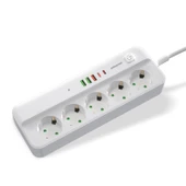 Polosmart MP21 Akım Korumalı Uzatma Kablosu Priz 2 Metre Beyaz - 3